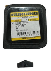 Guhring 20.5mm Carbide Replaceable Tip Drill Insert nano-Firex 140° Point