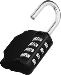 Padlock, Combination Lock 4 Digits, Outdoor Padlock Weatherproof for Gym Locker,