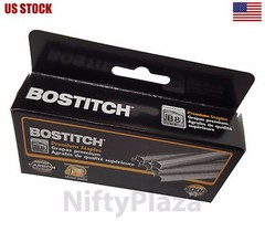 Bostitch Office B8 PowerCrown Premium Staples, 0.25 Inch Leg, Full-Strip silver