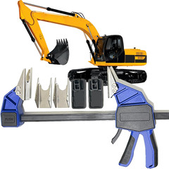 18” Quick Coupler Mate Pipe Clamps Includes 4 Duo-Jaw Sets(2 * 1/2″ + 3/4″ and 2