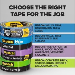 Multi-Surface Painters Tape Removable Indoor Outdoor UV Resistant 14 Days New