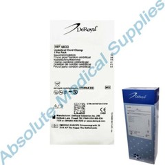 *50-Packs* DeRoyal Umbilical Cord Clamp Sterile 6833