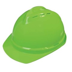 Msa Safety 10035213 Hard Hat, V-Gard 500, Polyethylene, 6 Point Ratchet, Type