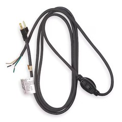 Power Cord, 5-15P, Sjt, 8 Ft, Blk, 10A, 18/3, 1Vep4