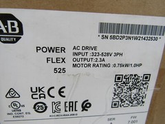 Rockwell Automation Power Flex 525 AC Drive 528V 2.3A 25B-D2P3N114 SEALED