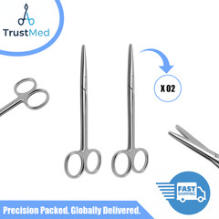 2 Pcs Metzenbaum Dissecting Scissors 5.9″ Surgical Instruments Set German Grade