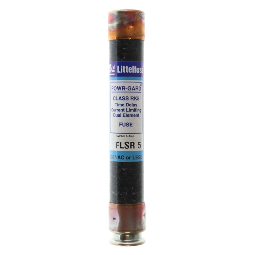 LITTELFUSE FLSR-5 DUAL-ELEMENT TIME-DELAY FUSE, CLASS RK5, 600-VOLT, 5-AMP