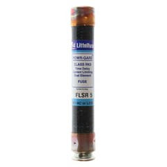 LITTELFUSE FLSR-5 DUAL-ELEMENT TIME-DELAY FUSE, CLASS RK5, 600-VOLT, 5-AMP