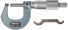 Spherical Face Micrometer 0-25mm Range 0.01mm Graduation