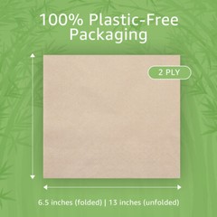Ibambo Bamboo Everyday Napkins – 2-Ply, Compostable Dinner Napkins