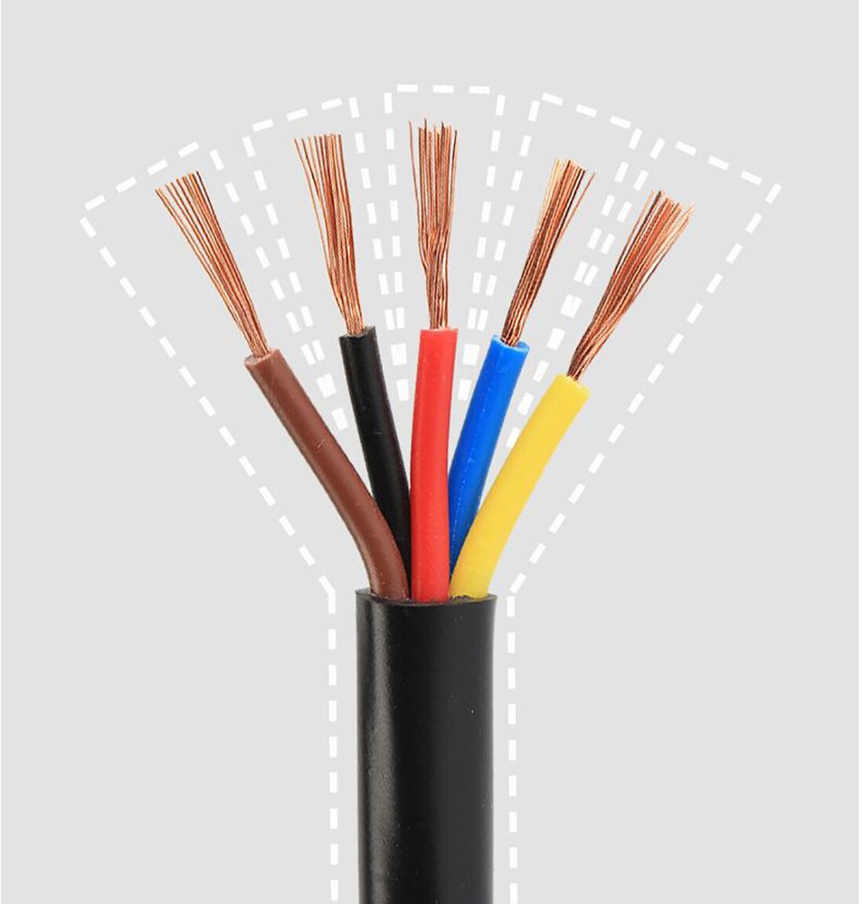 RVV Cable Copper Wire 5 Core RVV Cable 0.3mm²~6.0mm² Multi-Core Sheath Line