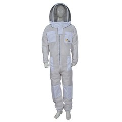 Full Ventilated Mesh Bee Suit Fencing Veil Maximum Protection and Comfort XLarge