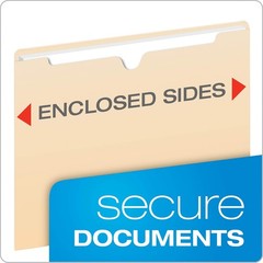 No Expansion Flat File Jackets Manila Letter Size Straight Cut Pendaflex Folders