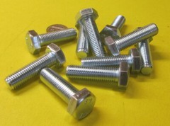 Tap Bolt, FT, 8.8 Zinc Plated Metric, M12 x 1.50 x 40 mm Length, 25 Pc