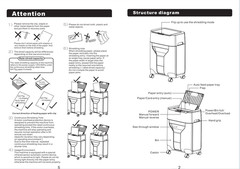 100-Sheet Auto Feed Paper Shredder 4.5 Gall Commercial Cross Cut for Home Office