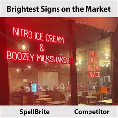 SpellBrite HAIR Sign | Neon Hair Sign Look, LED Light | 14.7″ x 6.3″