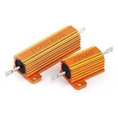 5W-500W Golden Aluminium Load Resistor Wirewound Various Values 0.1-10K Ω