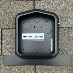 SolaDeck 0599B UL50 Type 3R Roof Mount PV Junction Box in Black