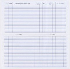 20 Pack Checkbook Register Check Registers for Personal Blank Ledger Transaction