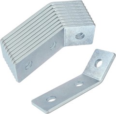 10 Pack 45 Degree Angle Bracket Fitting for 1-5/8″ Strut Channel, 3 Hole Corn…