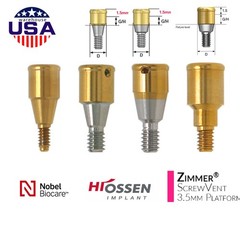 US Overdenture Locator Abutment – Compatible with Nobel CC / Hiossen / Osstem