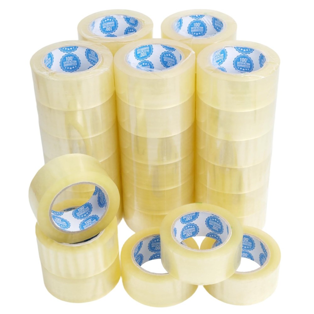 Shipping Tape 36 Rolls 2 Mil Heavy Duty Clear Box Sealing Moving Storage