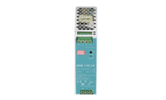 MEAN WELL EDR-120-24 Power Supply, AC-DC, 24V,5A, 100-264V In, Enclosed, DIN Rai