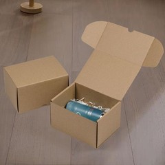 HESESOH 7x5x4 Inches Shipping Boxes Set of 25, Brown Corrugated 7x5x4,