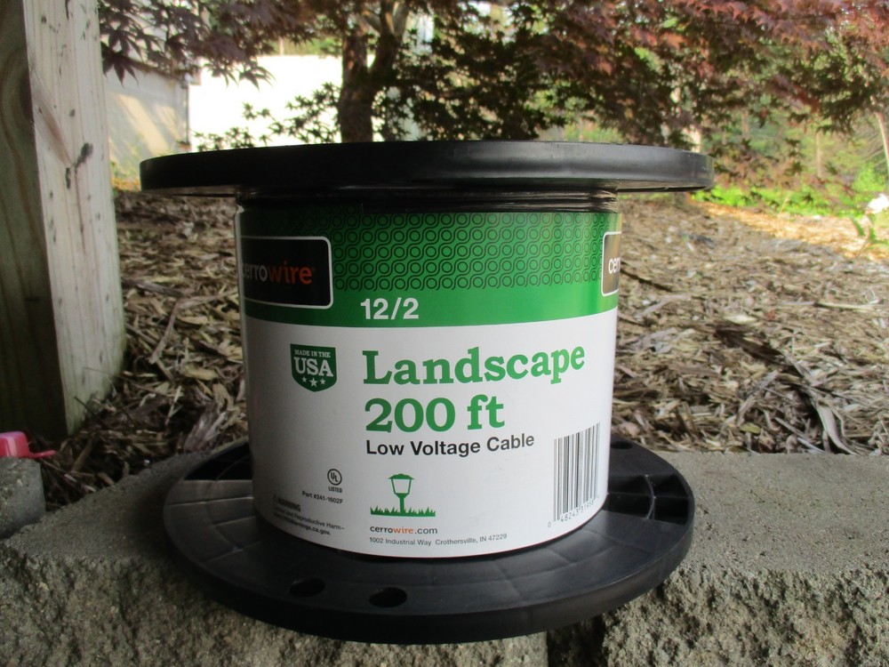 CERROWIRE 241-1602F 12/2 200 Ft Black Low Voltage Landscape Wire