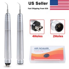 Dental Ultrasonic Air Perio Scaler Handpiece Hygienist 2/4-Holes With 3 Tips