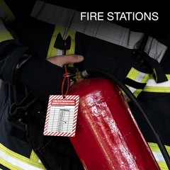 Fire Extinguisher Inspection Tags -2029, Plastic 2.25 x 3 Inch Red Waterproof,