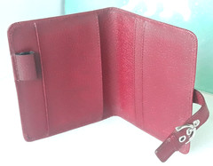 Franklin Covey ~ Ruby Genuine Leather Small Folio Organizer Cover ~ 6″ x 5″ ~New