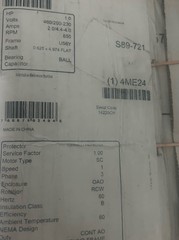 CENTURY H686 Condenser Fan Motor,1 HP,850 rpm,60 Hz 4ME24