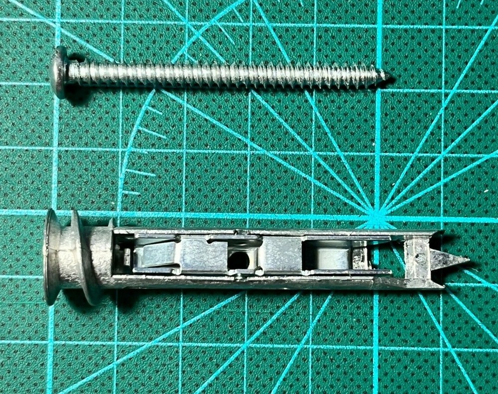 Heavy Duty Self-Drilling Toggle Anchors with Screws Kit, Zinc, 50 sets