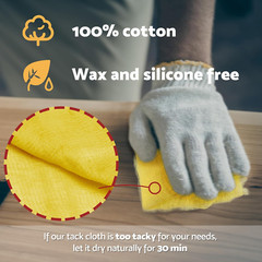 Tack Cloth 6 Pack Paint Woodworking Sticky Tac Rag 18X36â€³ Clean Dust NEW