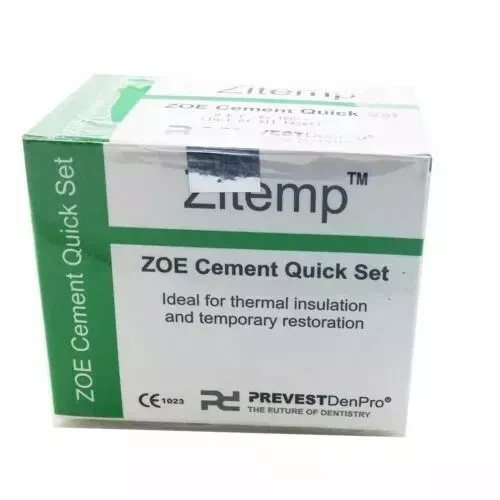 NEW Dental Prevest Zitemp Quick IRM Zinc Oxide Eugenol Temporal Cement 20g+10ML
