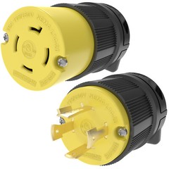 NEMA L14-20P / L14-20R Plug Cord Set 20A 125/250V Locking UL Listed / Generator