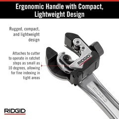 Close Quarters Tubing Cutter with Ratchet Handle
