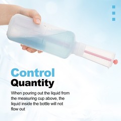 2Pcs 500Ml Catalyst Dispenser Adjustable Volume Dispen Measuring Cup Dose Bottle