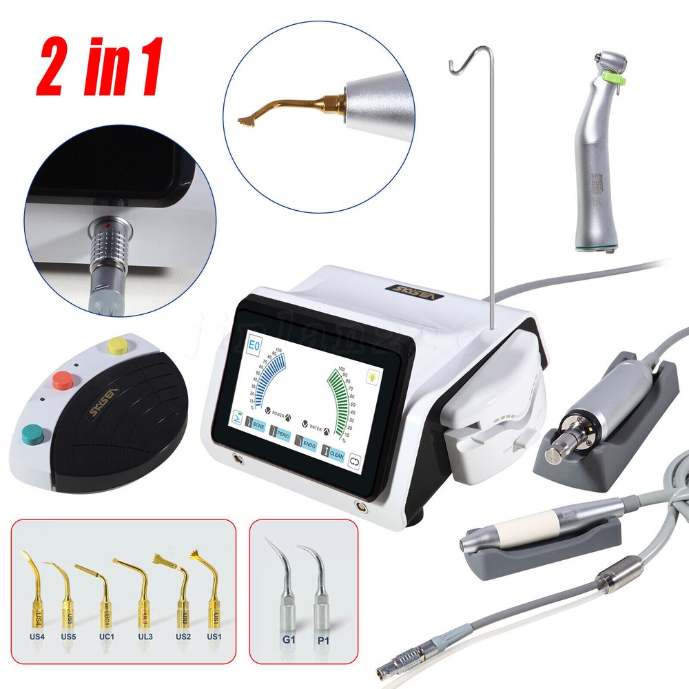 2IN1 Dental Piezo Surgery & Implant Motor Device SURGIC TOUCH BoneCutter Machine