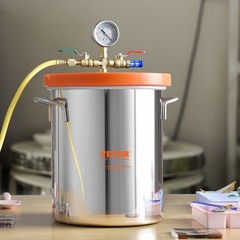 VEVOR Vacuum Chamber Tempered Glass Lid Vacuum 3 Gal Degassing Chamber Silicone