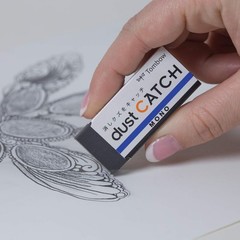 TOMBOW 57334 Mono Dust Catch Eraser, 1 Pack. Uniquely Designed Eraser Catches