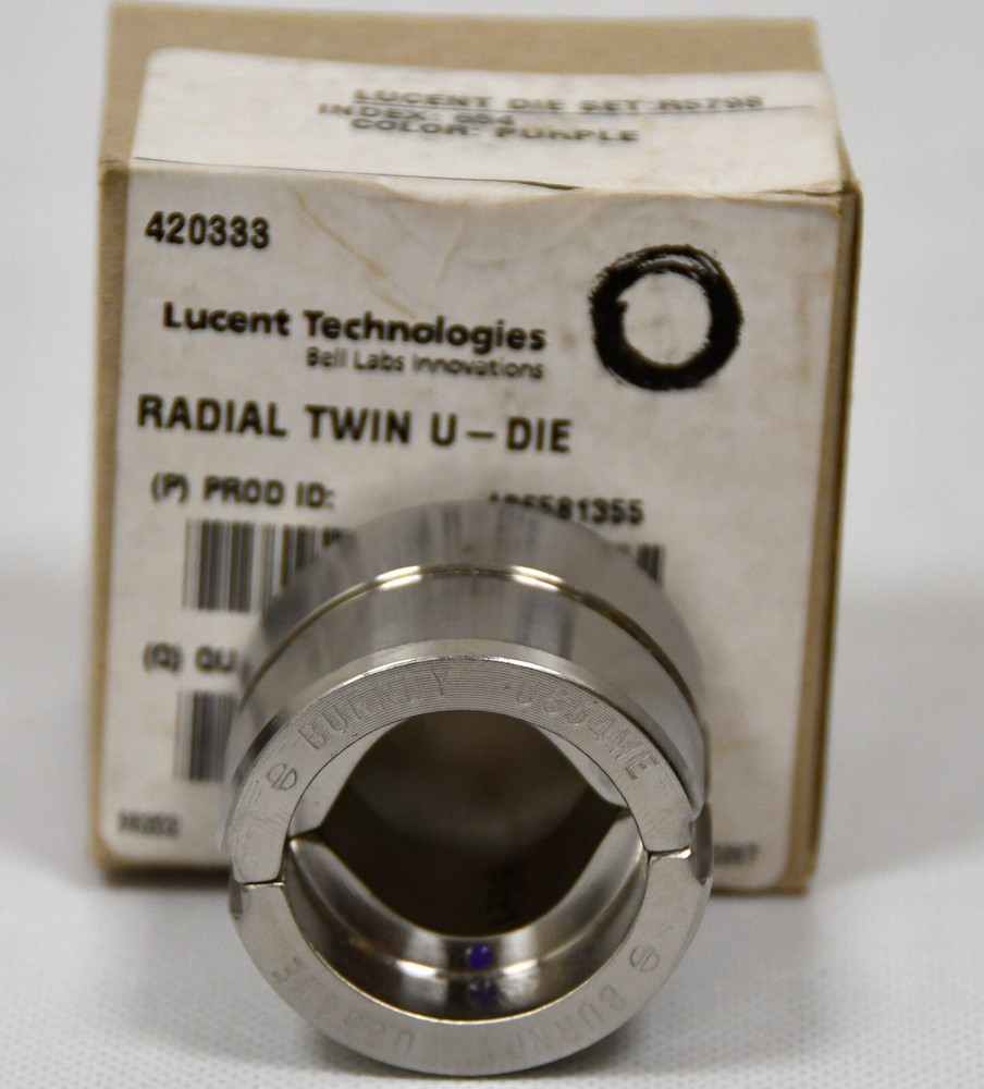 *NEW* Burndy U654WE Stainless Steel Crimp Die