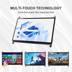 7 Inch Monitor Touch Screen for Raspberry Pi 1024X600 IPS FHD LCD Display USB…