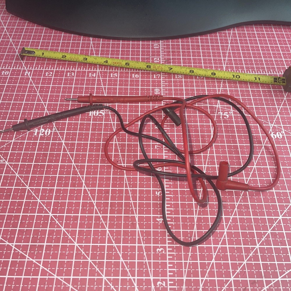 Etek BB6R Multimeter Meter Test Prob Leads 600v 10A Cat II Tested / Working