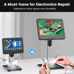 AD210 10.1 Inch LCD Digital Microscope for Adults, Soldering