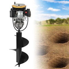 9HP 223CC 4 Cycle Fence Post Hole Digger Earth Auger Borer Ground Drill 16″ Bit