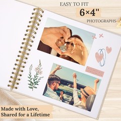 Scrapbook Photo Album Linen Cover, 10 x 10 Inch 10 40 Pages, Beige