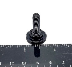 1/4″-20 x 3/4″ Knurled Thumb Screw Bolts Black Round Clamping Knob Black Oxide