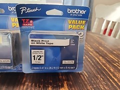 NEW Genuine Brother P-touch Value Pack TZe-2312PK & TZe-6312PK – 4 Tapes Total